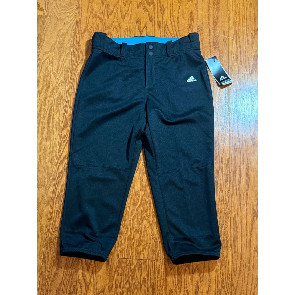 Adidas Aeroready Baseball Softball Black Pants Youth Sz XL or 15/16UK NWT